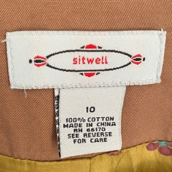 Anthropologie Tan Cotton Lined Ruffle Trench Coat - Picture 8 of 12